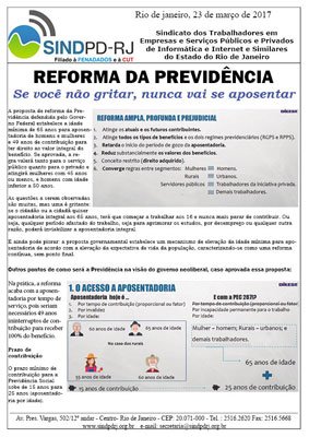 Reforma da Previdência – Se você não gritar, não vai aposentar!