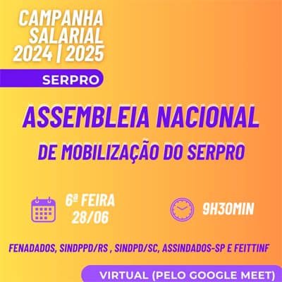 Serpro – link para sala da assembleia nacional